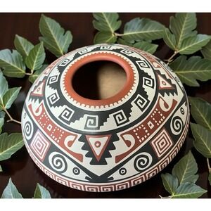 Mata Ortiz Pottery Enrique Pedregon Ortiz Paquime Seed Pot Casa Grandes Mexican